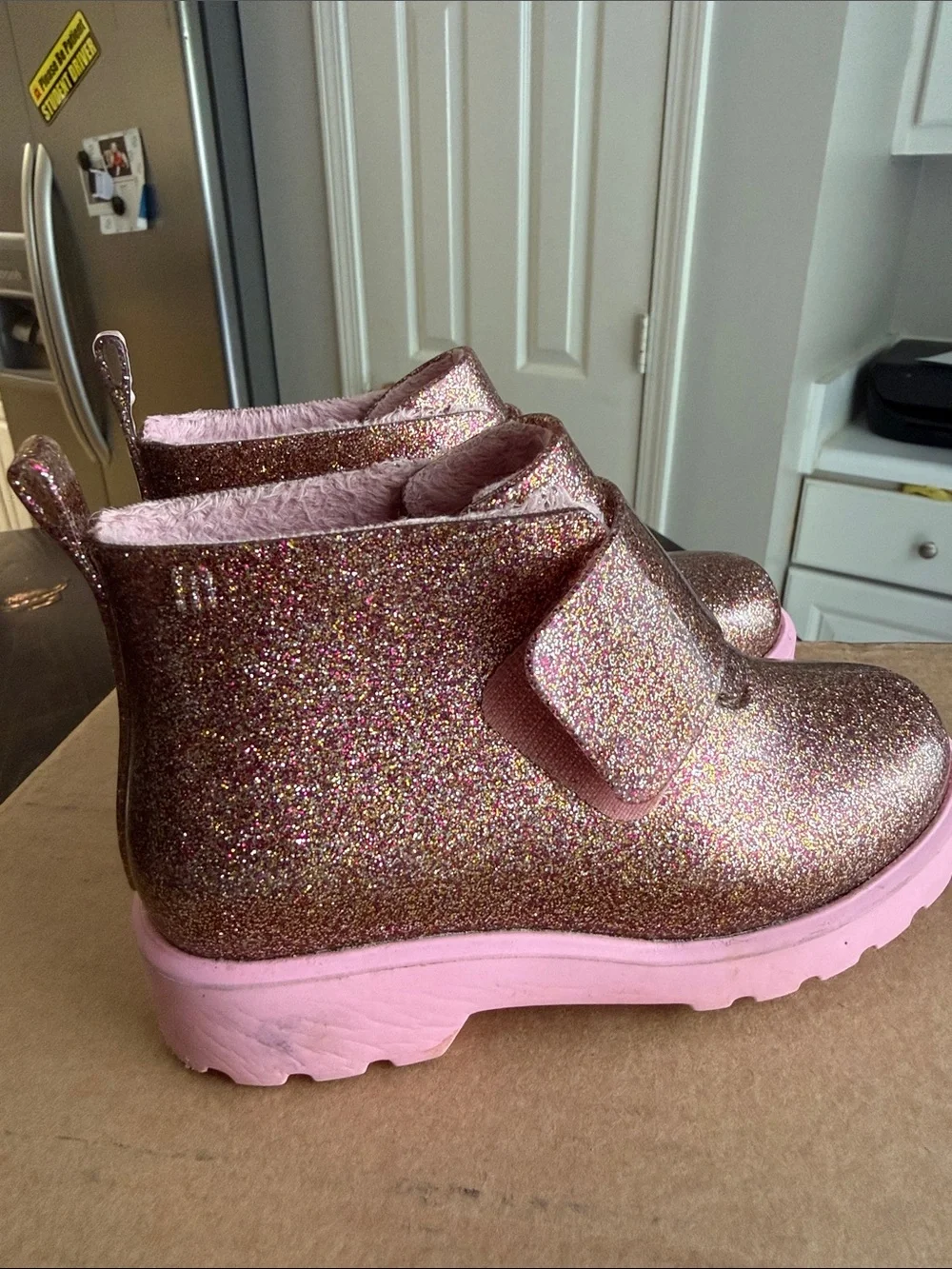 Mini Melissa Toddler Chelsea Glittery Bootes